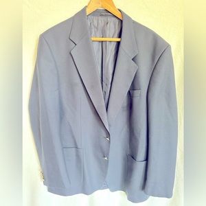 Vintage men’s St. Michael navy blue wool blend jacket, XL (44)